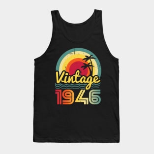 Vintage 1946 Made in 1946 77th birthday 77 years old Gift Tank Top